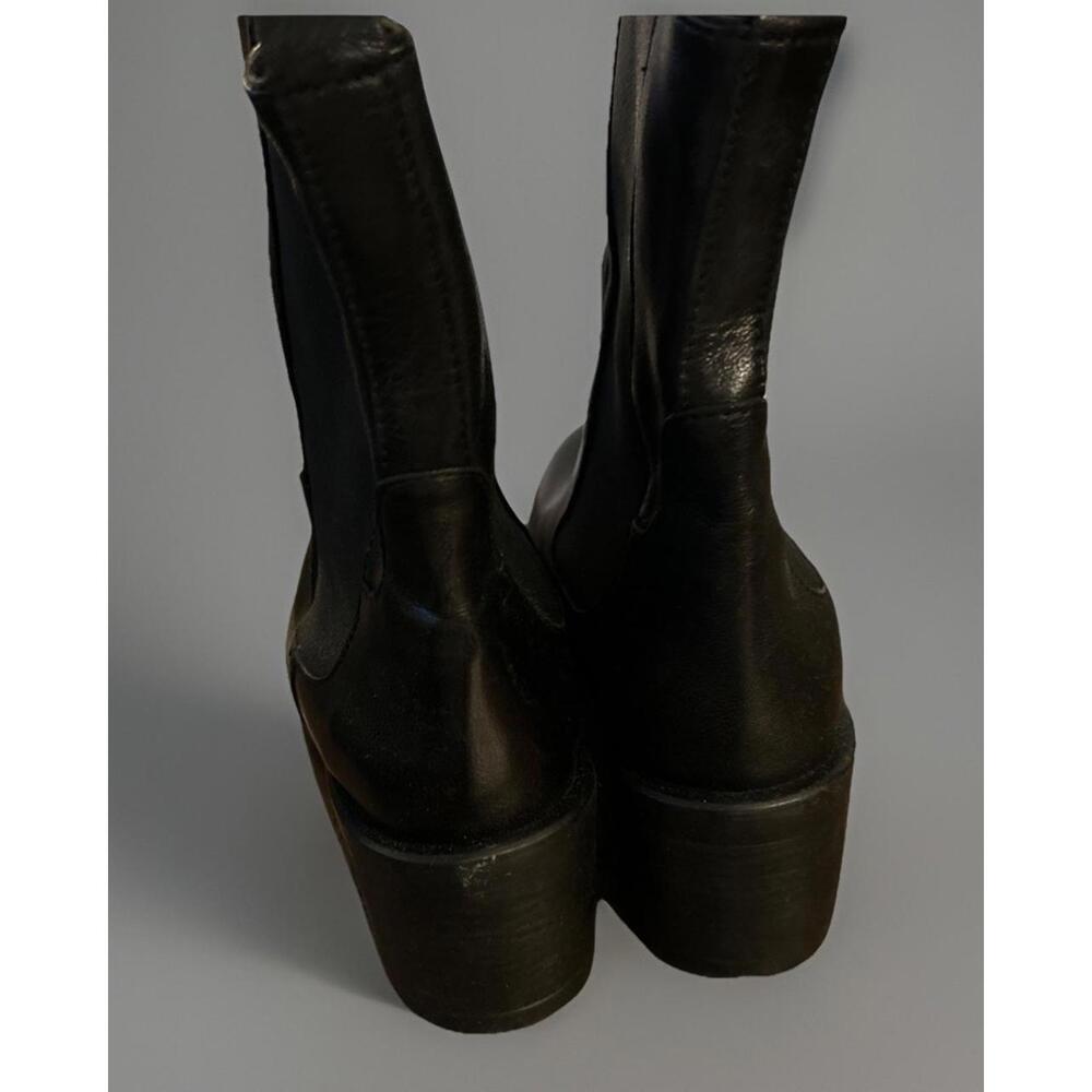LAMICA Italy Black COW LEATHER BOOTS Quagia Sz 7.5 / 38 New In Original Box! - Picture 6 of 11